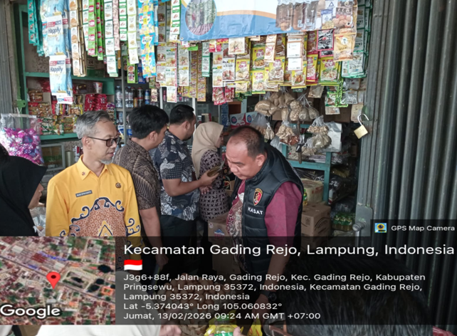 MENJELANG BULAN RAMADHAN 1447 H, SATGAS SABER PELANGGARAN PANGAN KAB. PRINGSEWU TURUN KE LAPANGAN